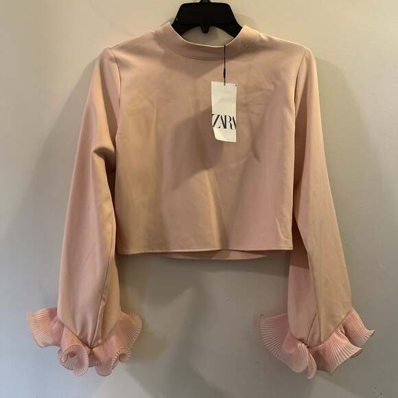 Zara Tops - New Zara Pleated Ruffle Sleeve Y2K Boho Chic- Revival Twee Avant Garde Blouse